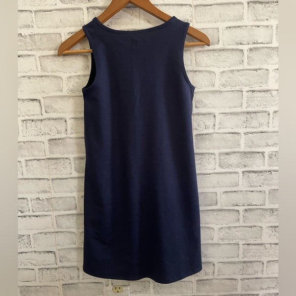 NWT! The Children’s Place little girl navy blue sleeveless dress Large (10/12) - Picture 2 of 5